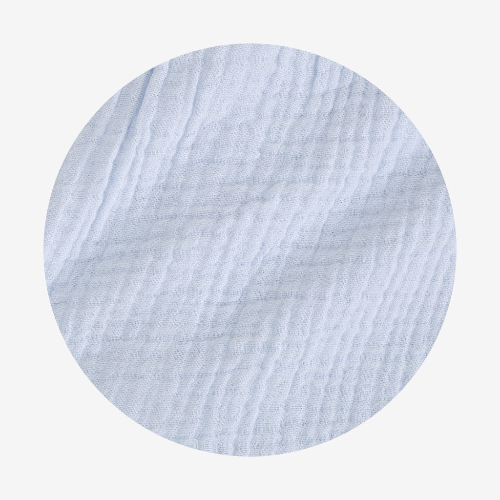 Halogen Blue Cotton Crinkle Mini Skirt
