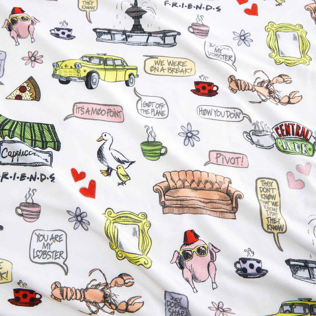 Friends & Orange Couch Luxe Patoo® Blanket