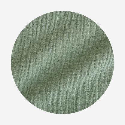 Soft Jade Cotton Crinkle Ruffled Shorts