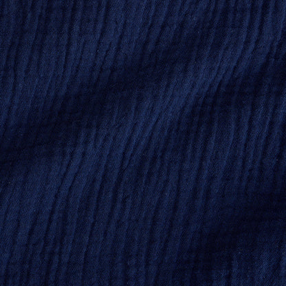 Varsity Navy Women's Cotton Crinkle Short Set