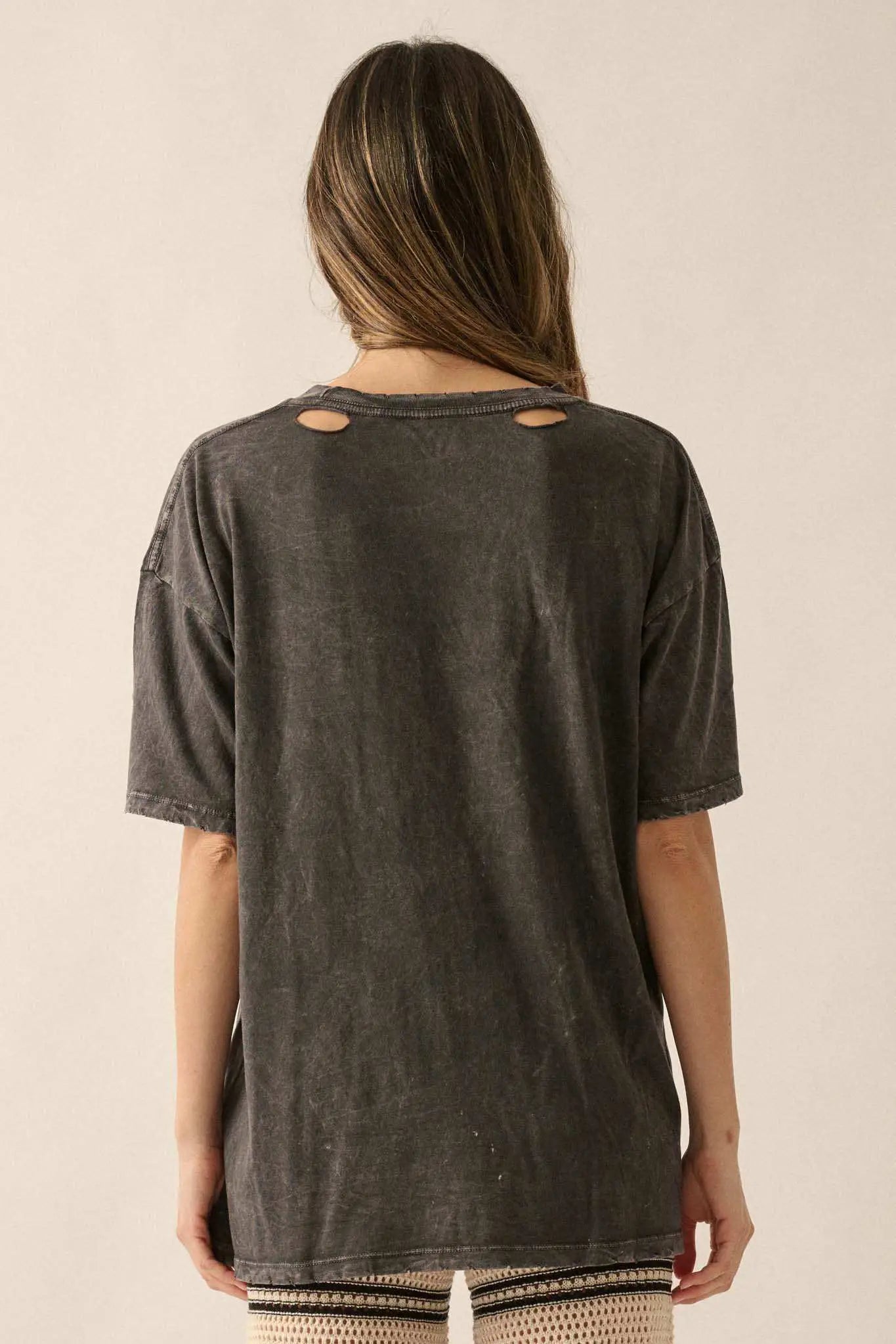 Revel in Harmony Distressed Guitar Graphic Tee