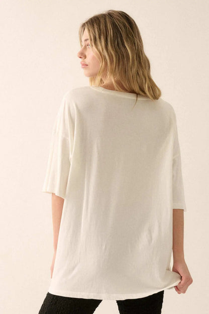 Born to be Fearless Oversize Graphic Tee