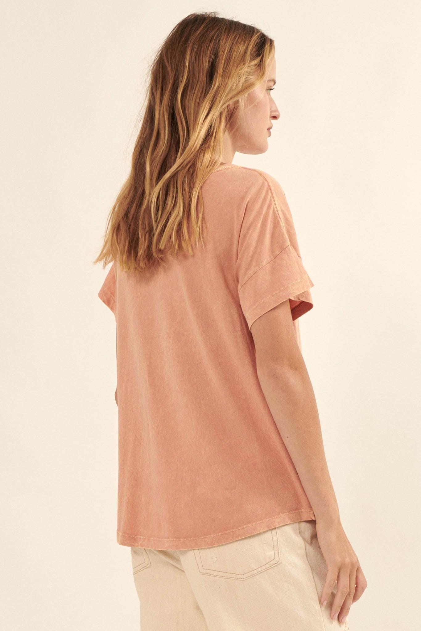 Salute Wine Toast Vintage-Wash Graphic Tee