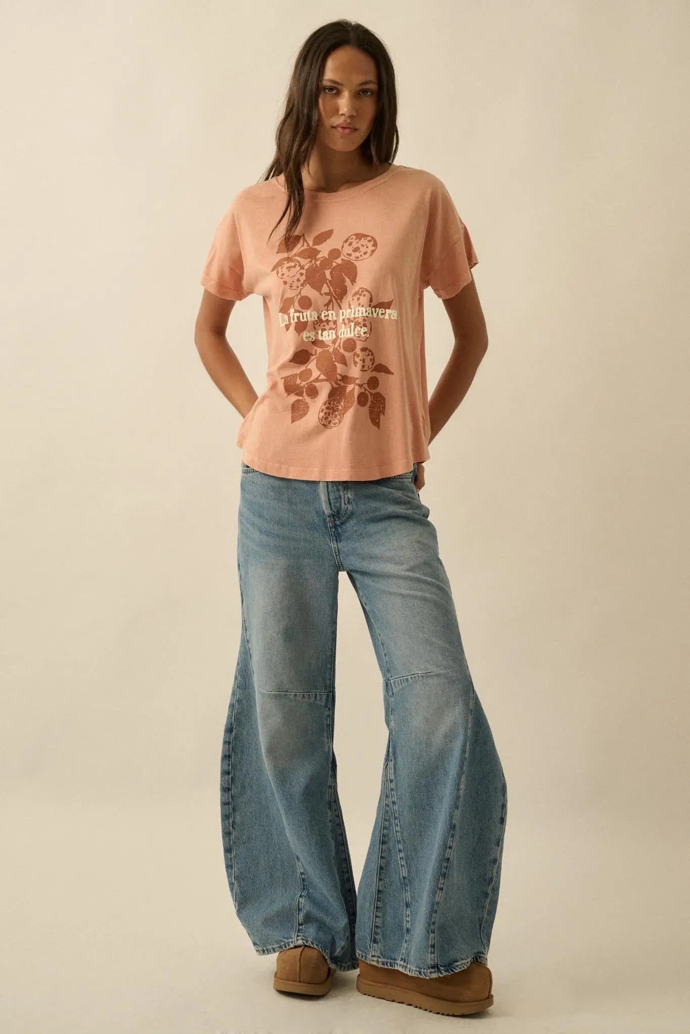 La Fruta Dulce Vintage-Wash Fruit Graphic Tee