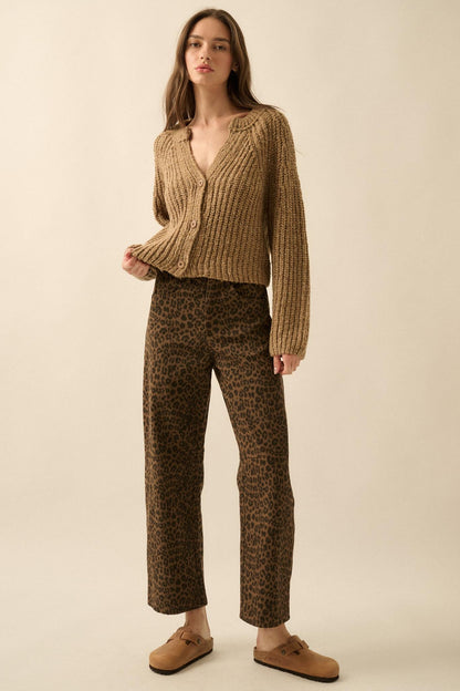 Law of the Jungle Leopard Twill Barrel Pants