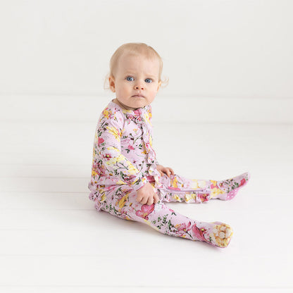Gaia Footie Ruffled Zippered One Piece