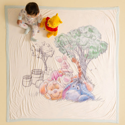 Disney Hundred Acre Wood & Pooh & Friends Luxe Patoo® Blanket