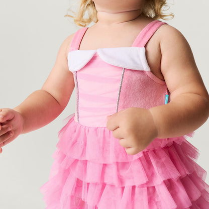 Disney Sleeping Beauty Aurora Velour Bodysuit Dress