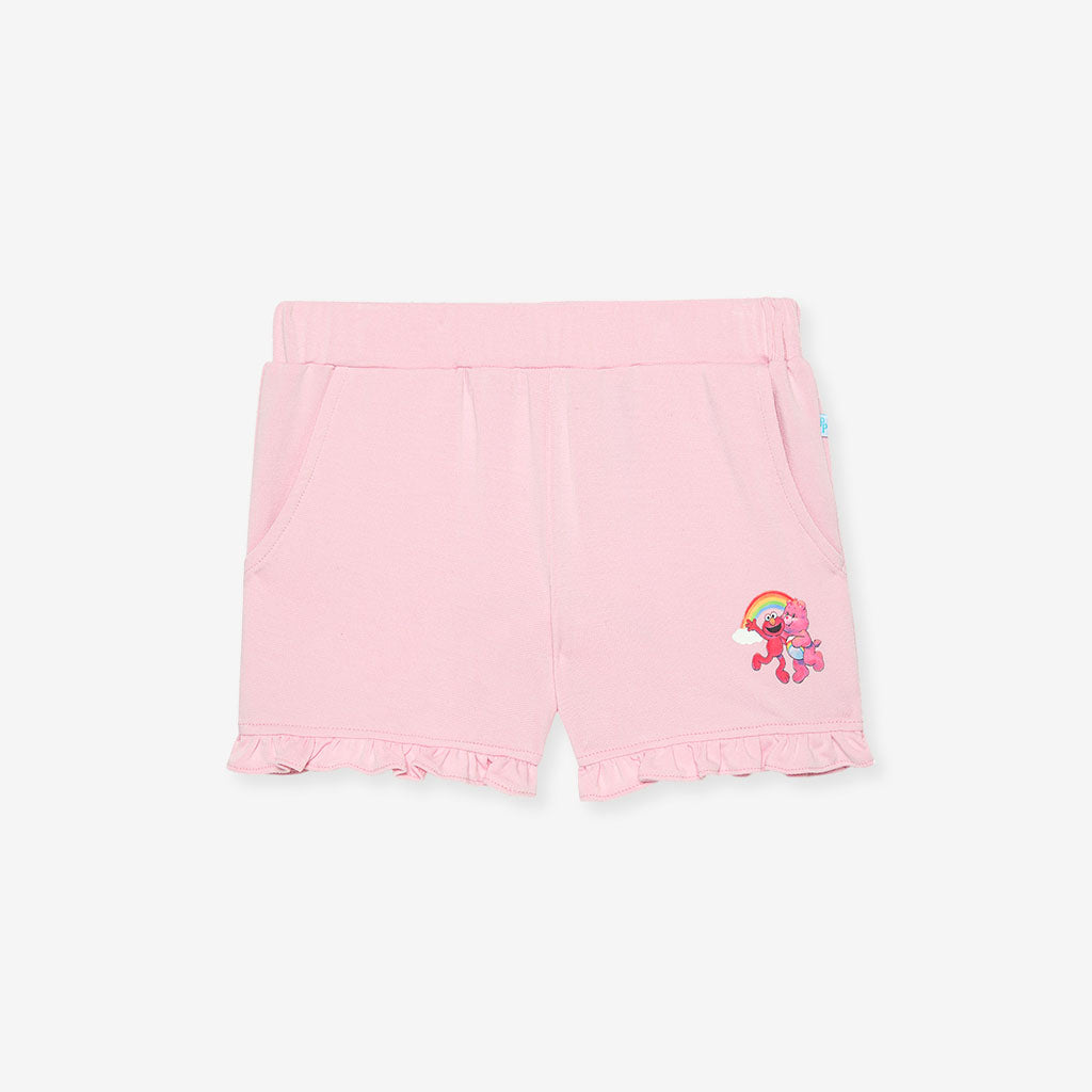 Care Bears™ Cheer Friends French Terry Graphic Ruffled Shorts