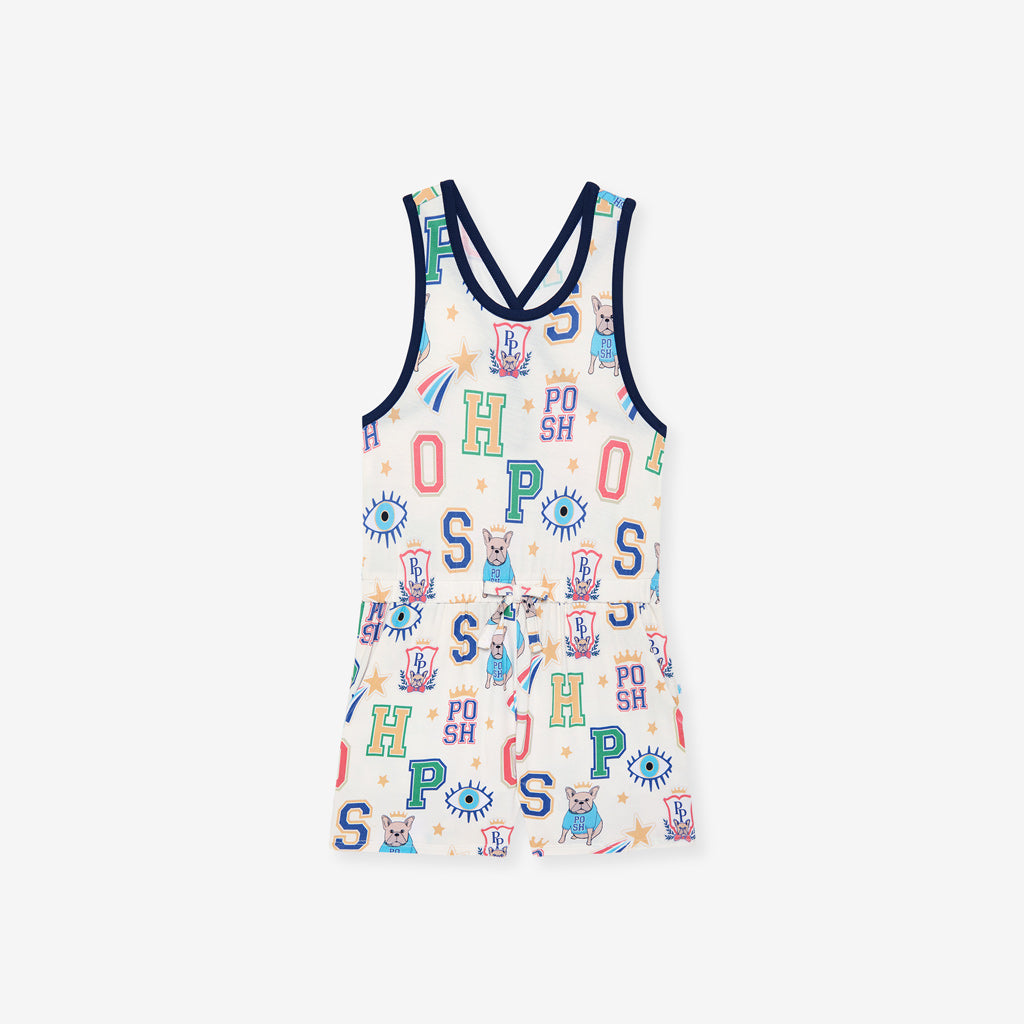 Brooke Criss-Cross Back Romper