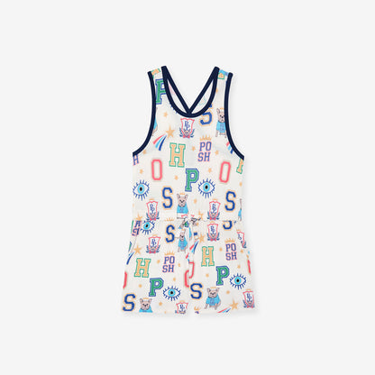 Brooke Criss-Cross Back Romper