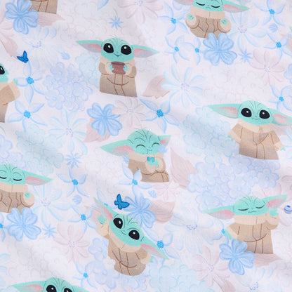Star Wars™ Grogu Garden Minky Ruffled Luxette Patoo® Blanket