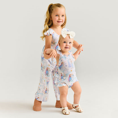 Disney Elsa & Anna Ruffled Strap Bubble Romper