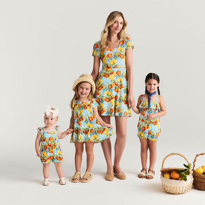 Lucia Square Neck Tiered Dress