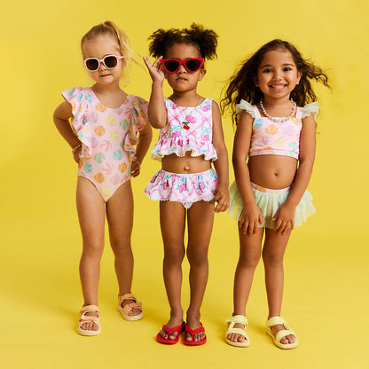 Amarena Ruffled Tankini Two Piece Swimsuit