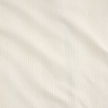 Ivory Hattie Pointelle Picot Cardigan