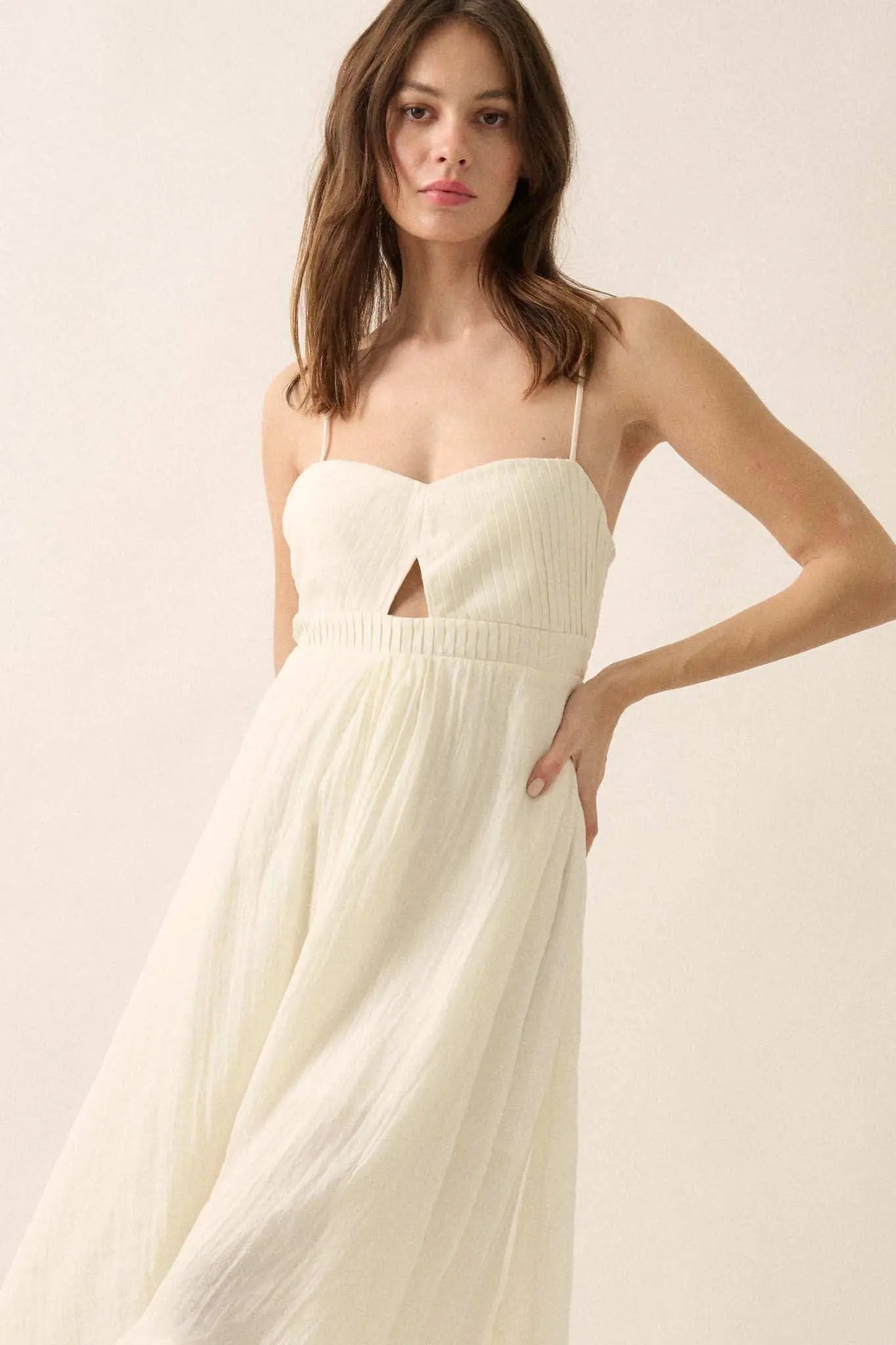 Floating Free Layered Handkerchief Maxi Dress