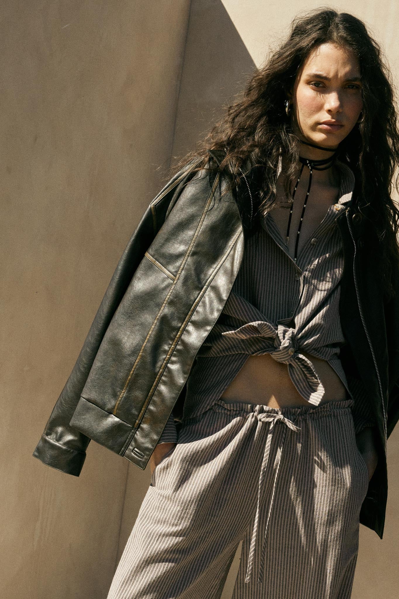 Soul Rider Vegan Leather Oversize Jacket