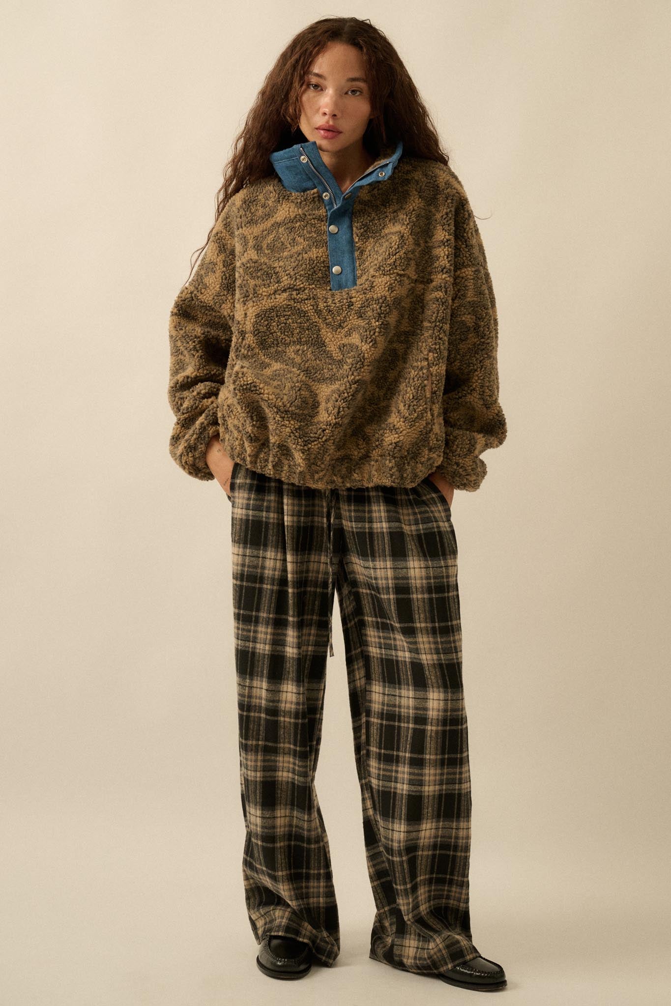 Dare to Dream Paisley Fleece Half-Zip Pullover