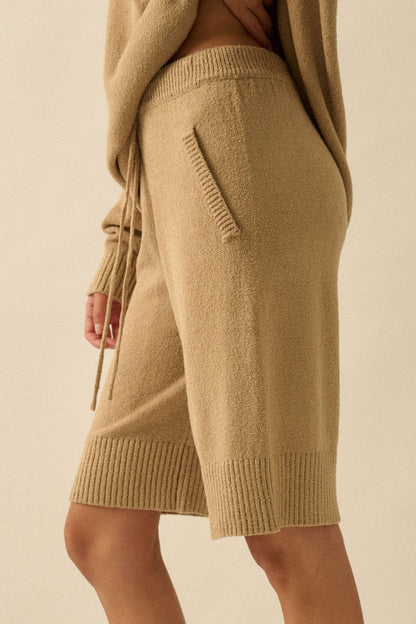 Promise the Label Textured Knit Sweater Shorts