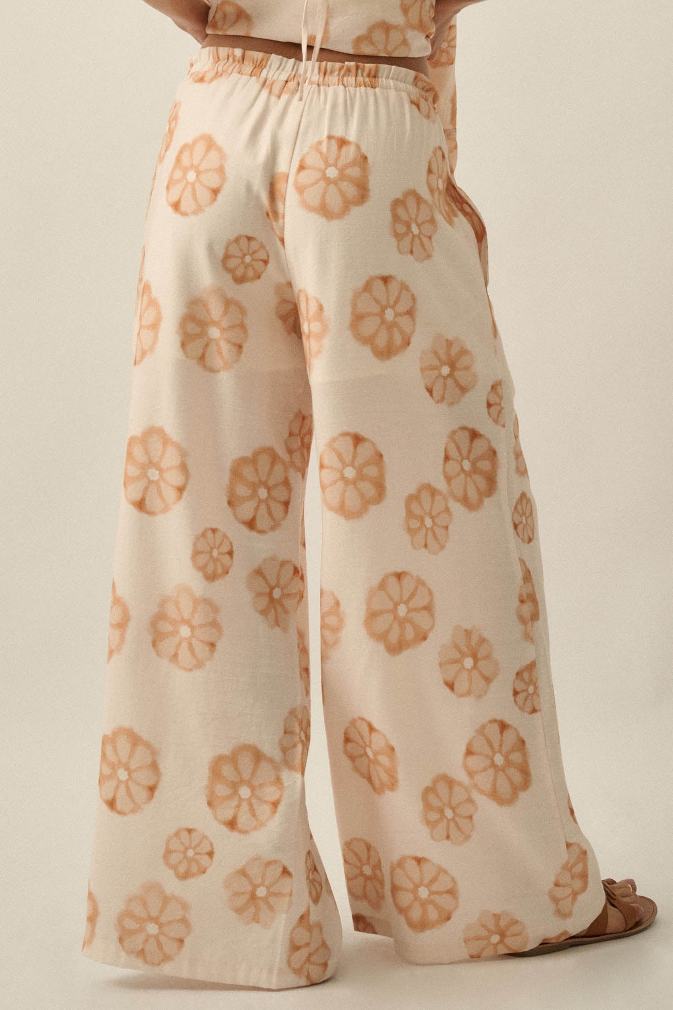 Delightful Days Floral Wide-Leg Drawstring Pants