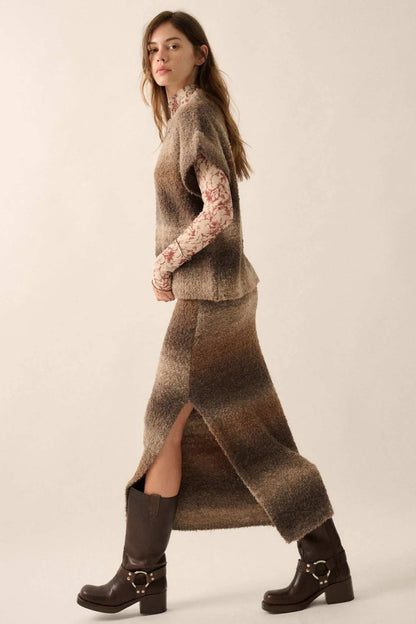Good For Hue Ombre Knit Short-Sleeve Sweater