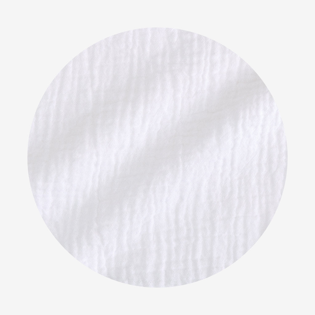 Women's White Cotton Crinkle Pants