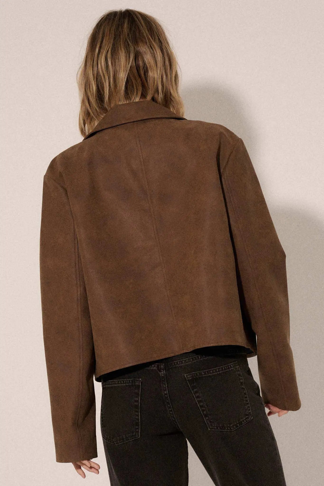 Put in the Work Vegan Leather Utility Jacket